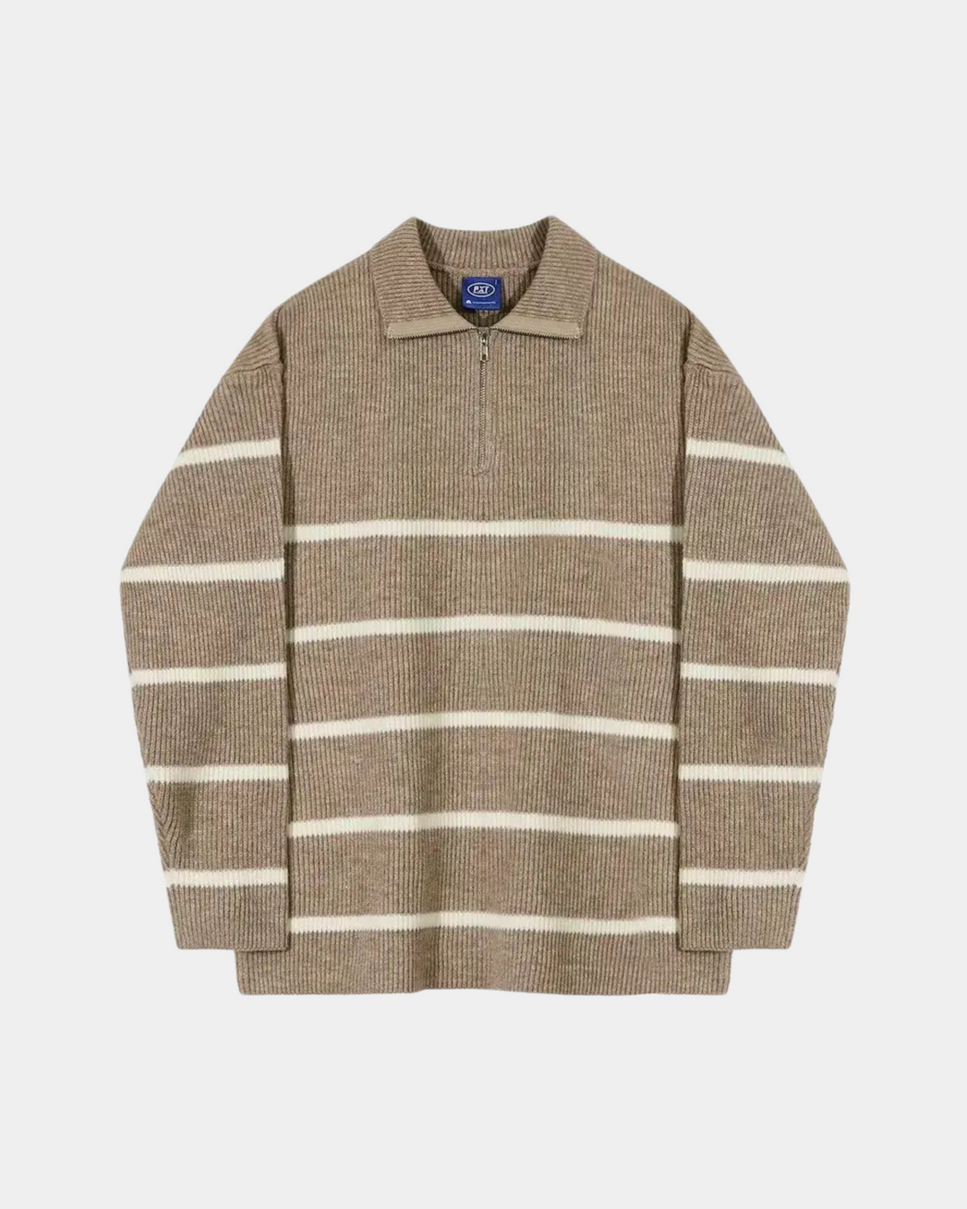 STRIPED RETRO KNIT POLO