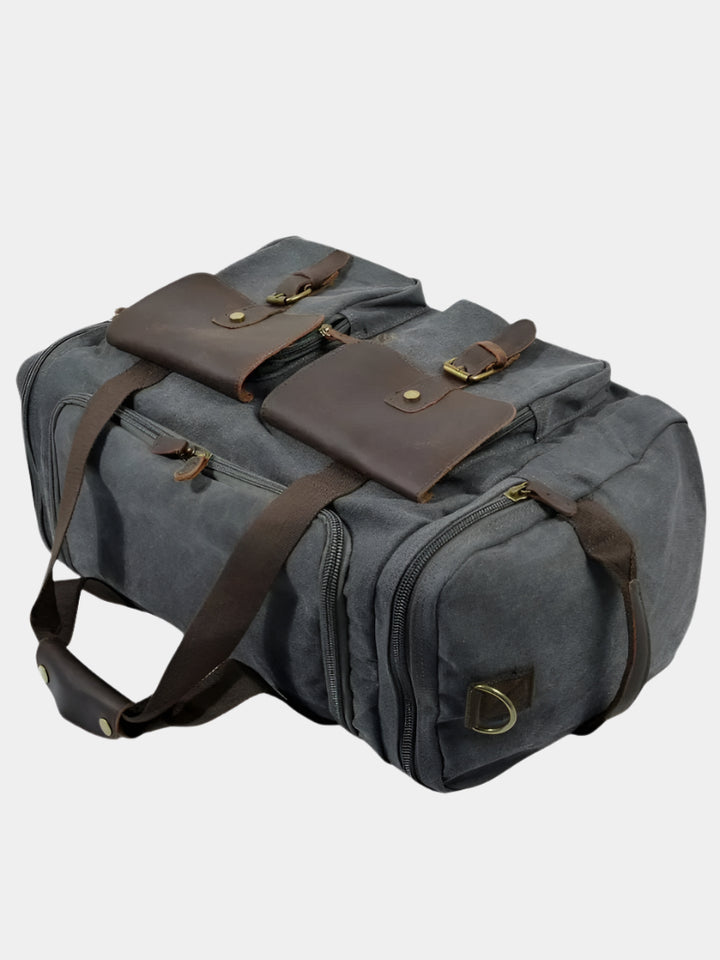 VINTAGE CANVAS TRAVEL DUFFEL