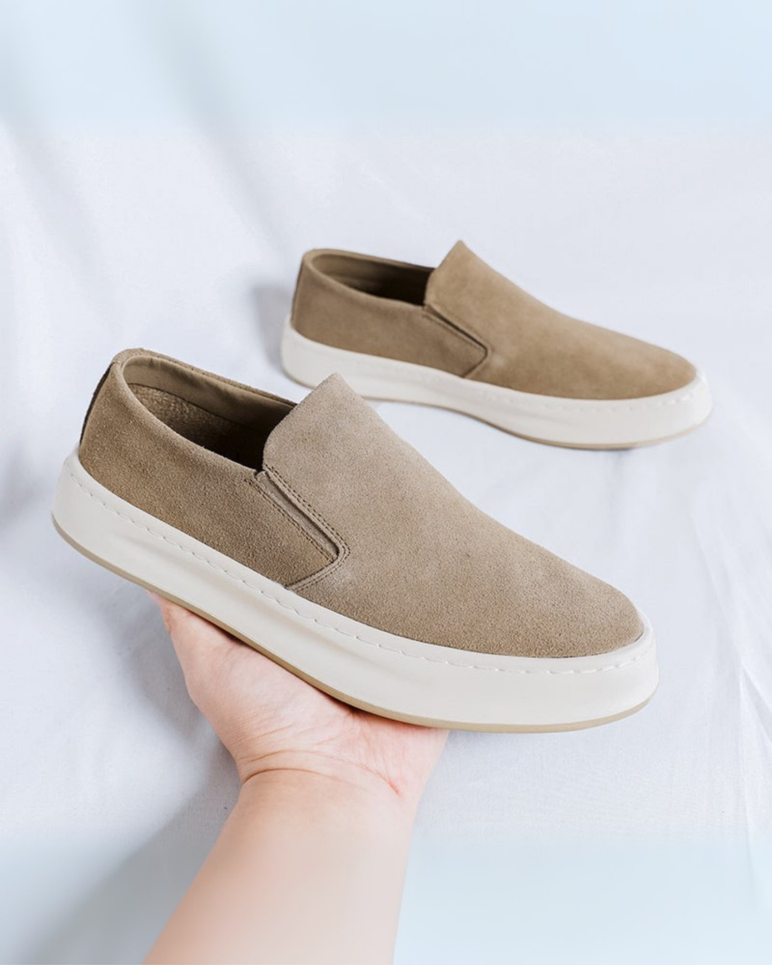 Mocassins confortables en daim