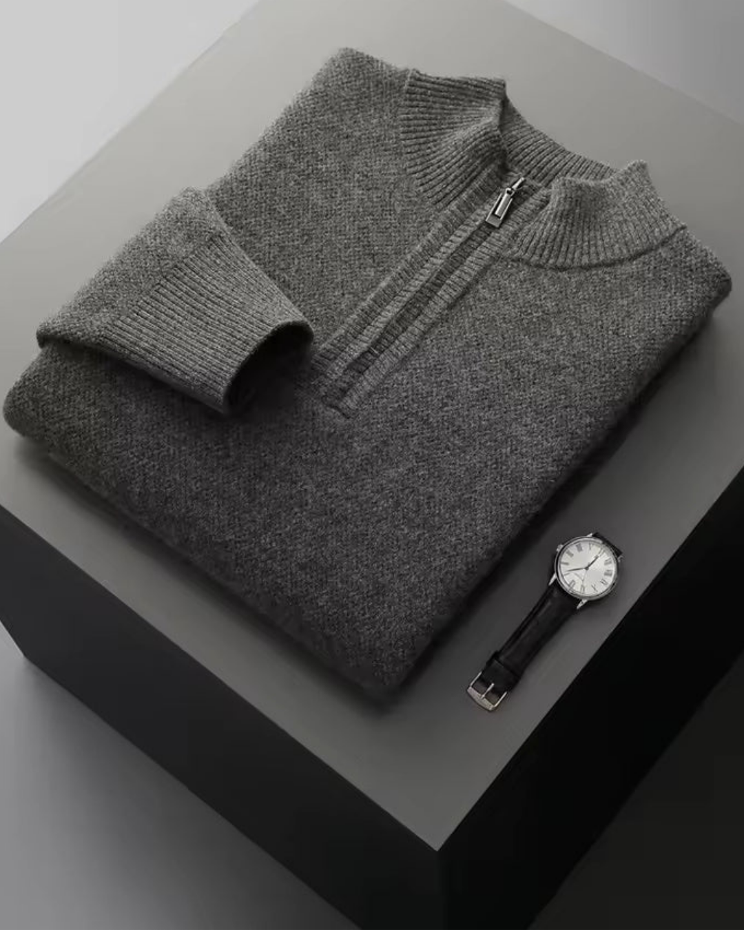KNIT HALF-ZIP LOUNGE SET