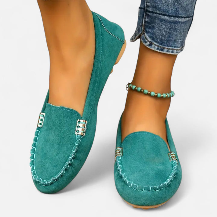 NOMU Lifestyle | Women’s Metal-Accent Loafers – Heritage Charm