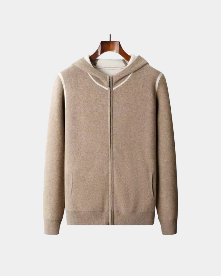 LUXE ZIP-UP KNIT HOODIE SET