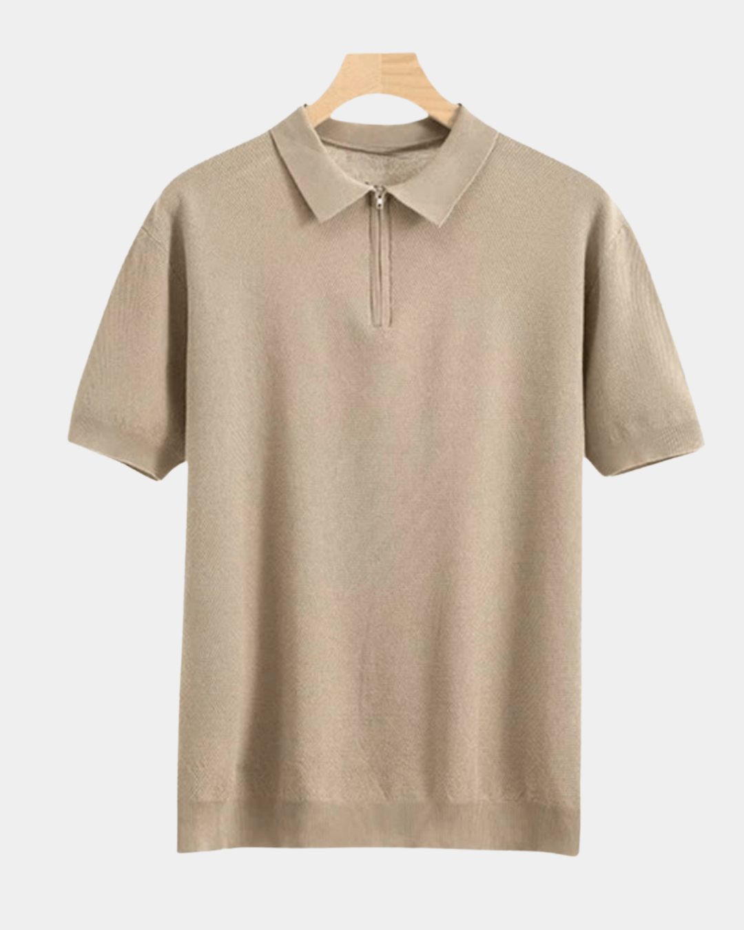 MINIMALISTISCHES POLO AUS STRICK