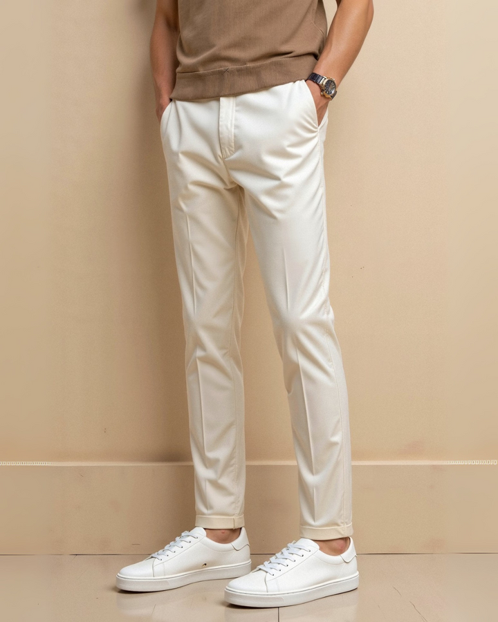 MINIMALIST WHITE MEN'S SNEAKERS