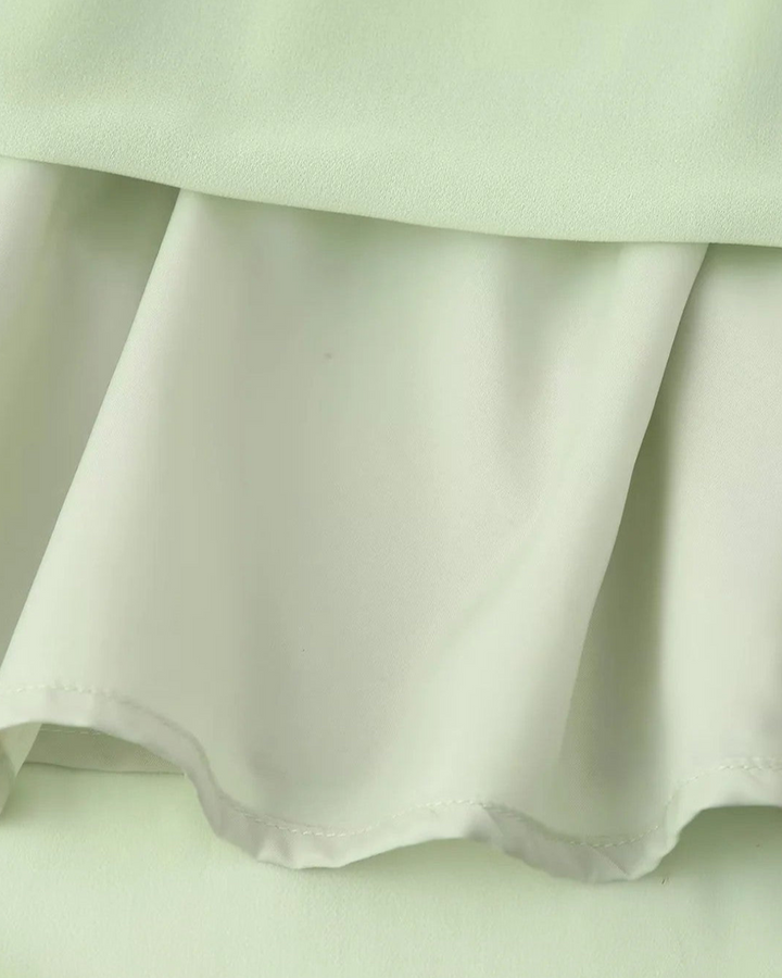 FLOWY BABYDOLL RUFFLE DRESS