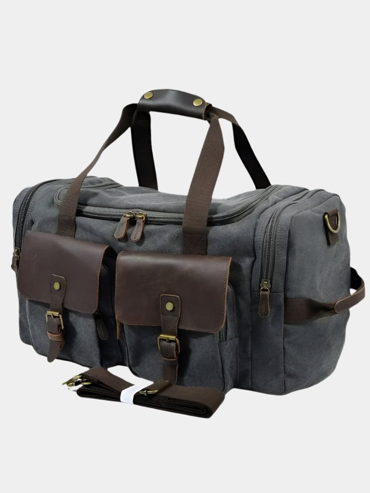VINTAGE CANVAS TRAVEL DUFFEL