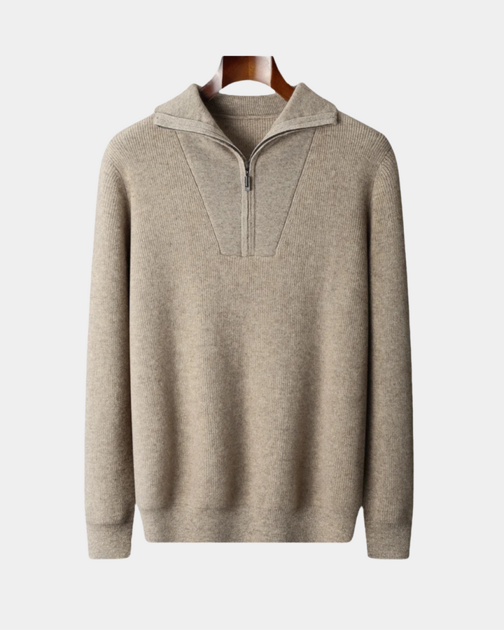 NEUTRAL GESTRICKTER PULLOVER MIT HALBEM REISSVERSCHLUSS