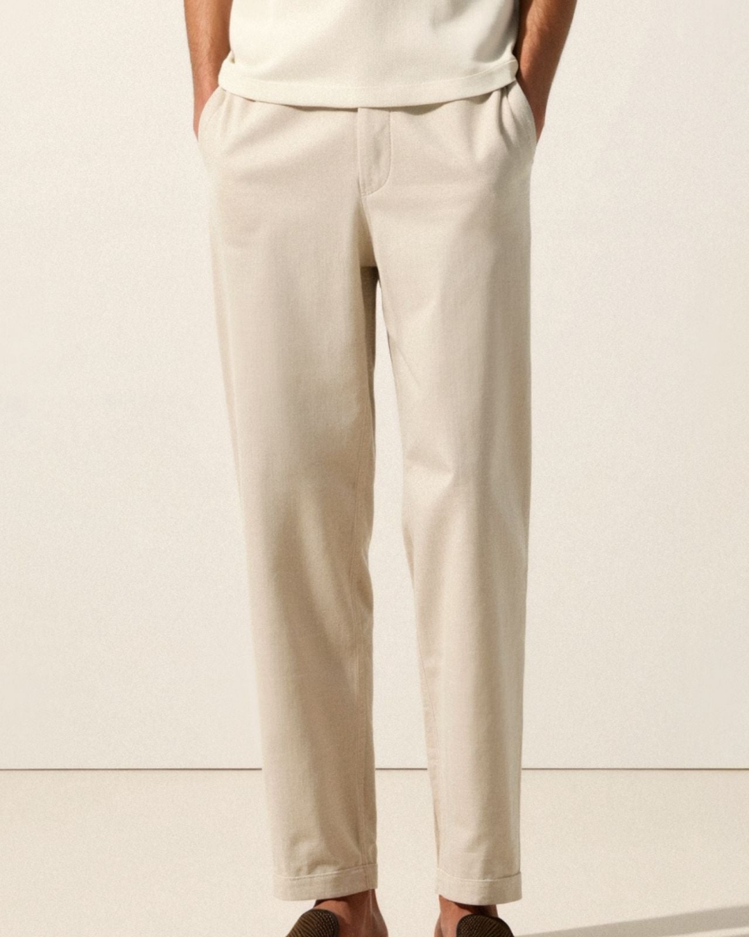 URBANE LÄSSIGE STRETCH-JOGGER-HOSE