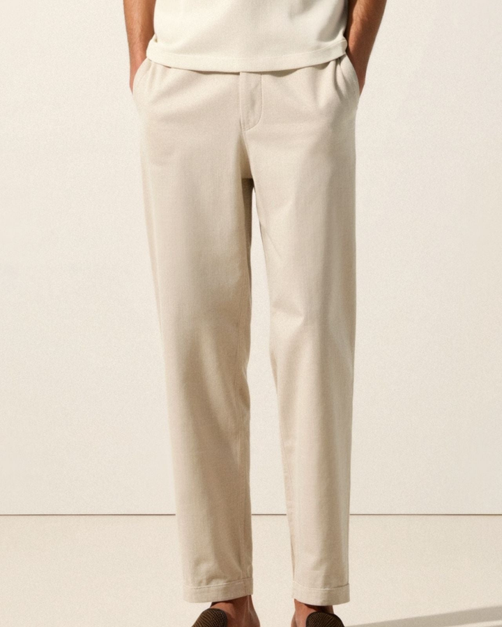 URBANE LÄSSIGE STRETCH-JOGGER-HOSE