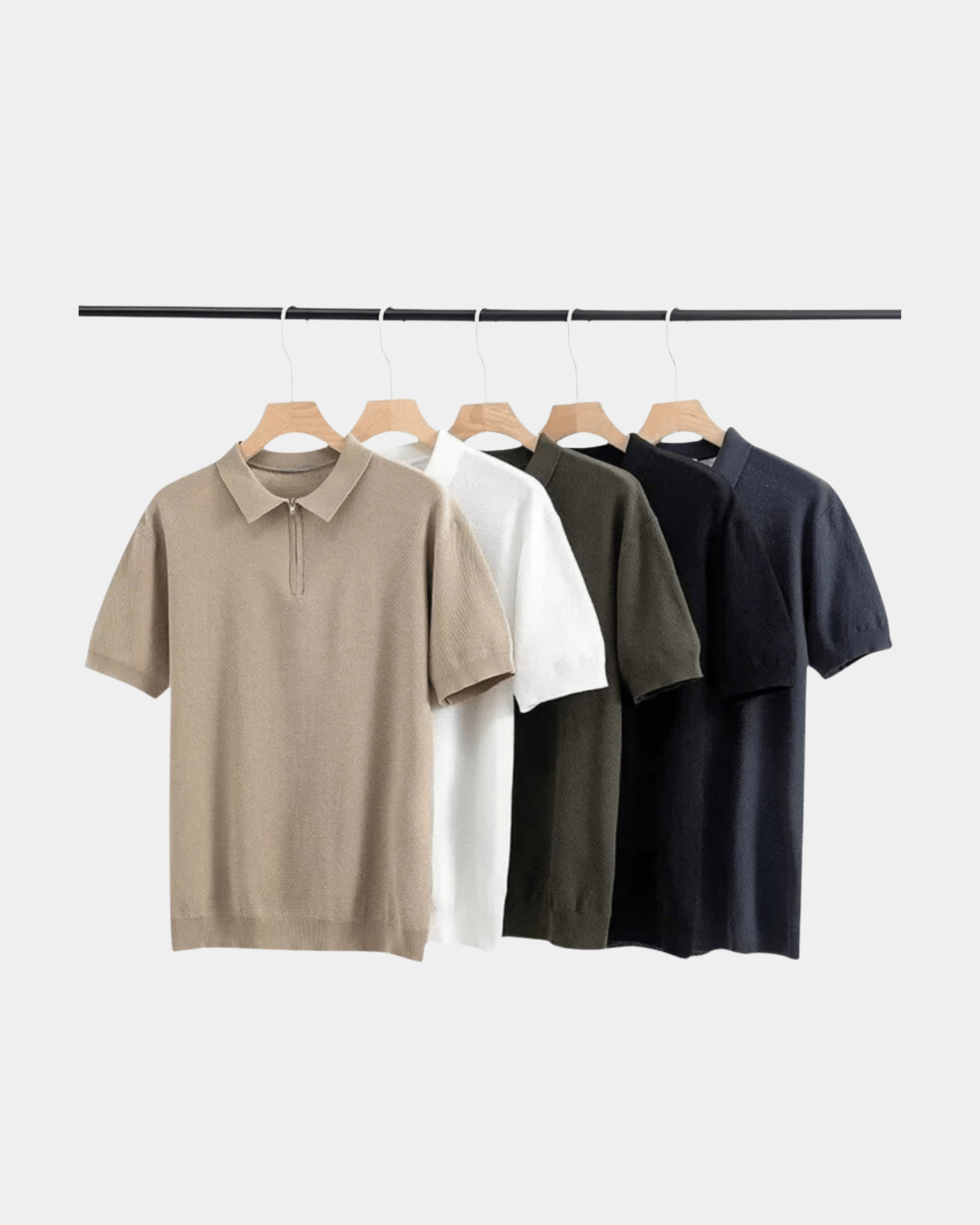 MINIMALISTISCHES POLO AUS STRICK