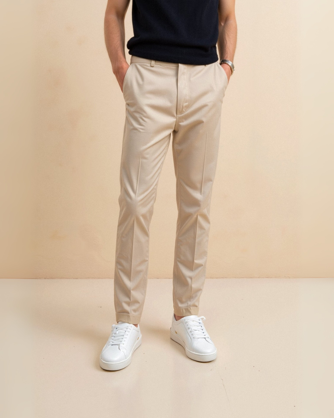MINIMALIST WHITE MEN'S SNEAKERS