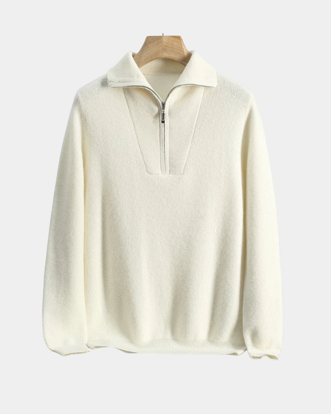 NEUTRAL GESTRICKTER PULLOVER MIT HALBEM REISSVERSCHLUSS