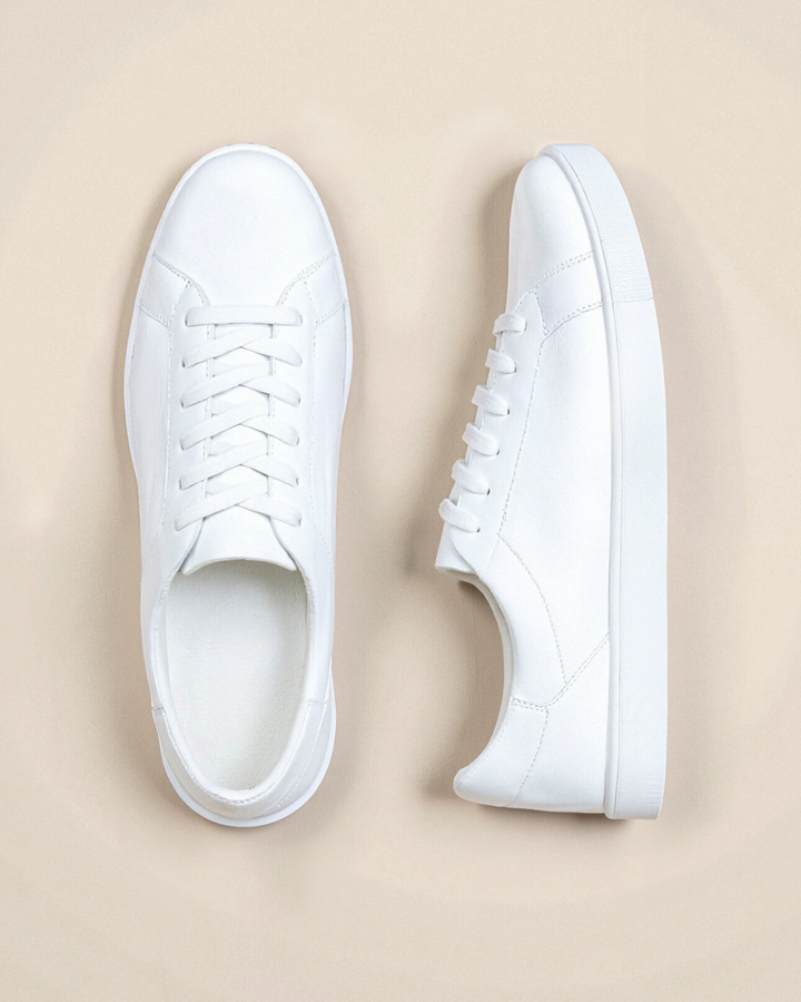 MINIMALIST WHITE MEN'S SNEAKERS