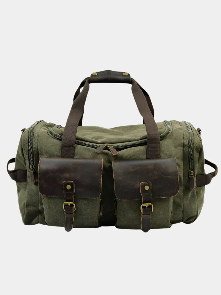 VINTAGE CANVAS TRAVEL DUFFEL
