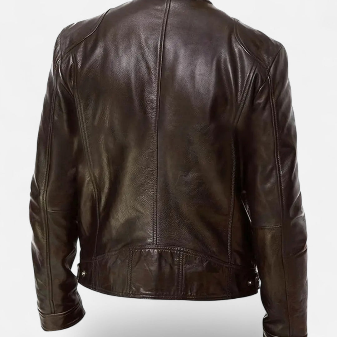 NOMU Lifestyle | Men’s Leather Zip Coat