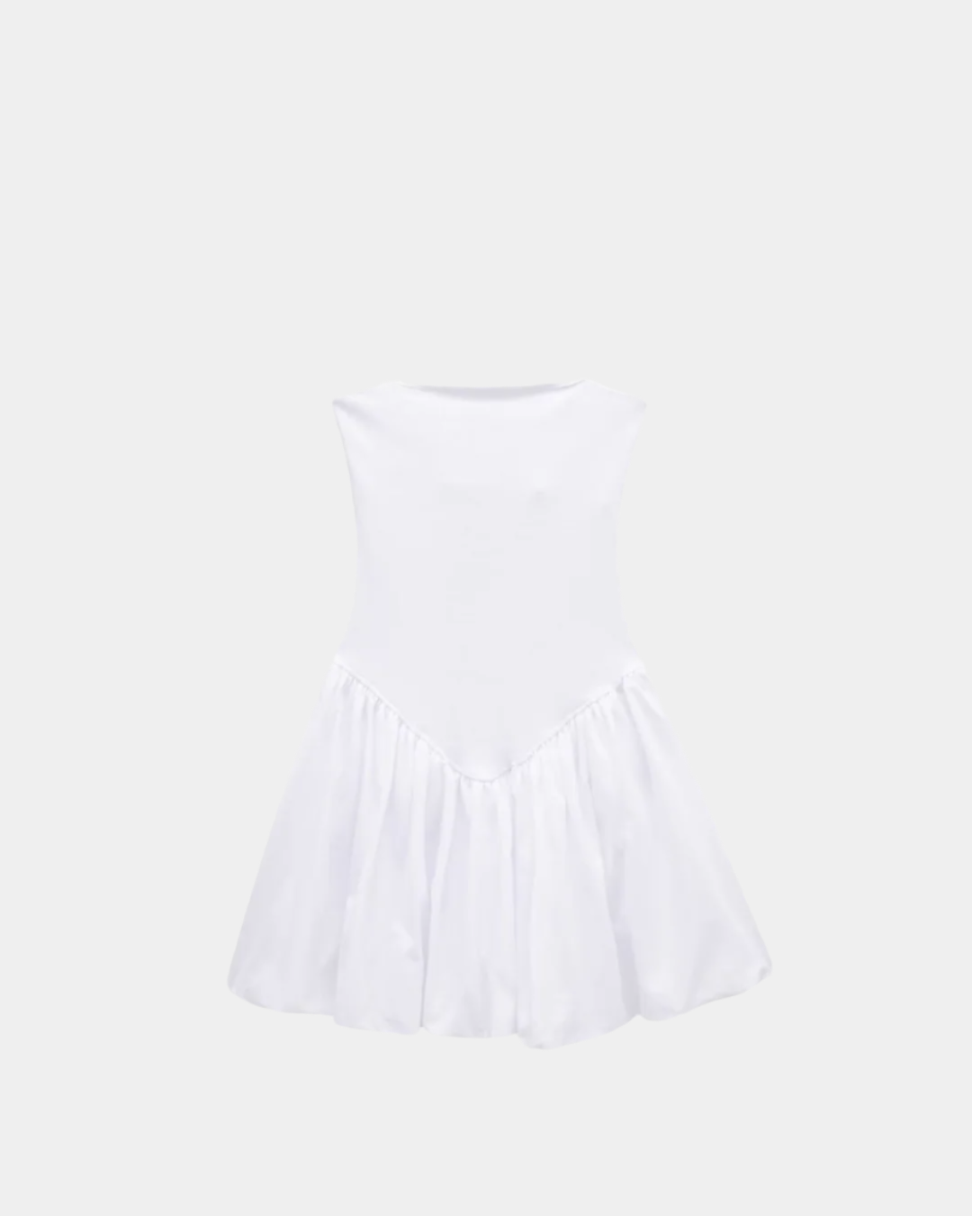 RUCHED BUST FLARE MINI DRESS