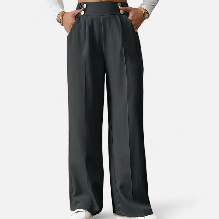 NOMU Lifestyle | Women’s Button-Detail Pants – Refined Silhouette