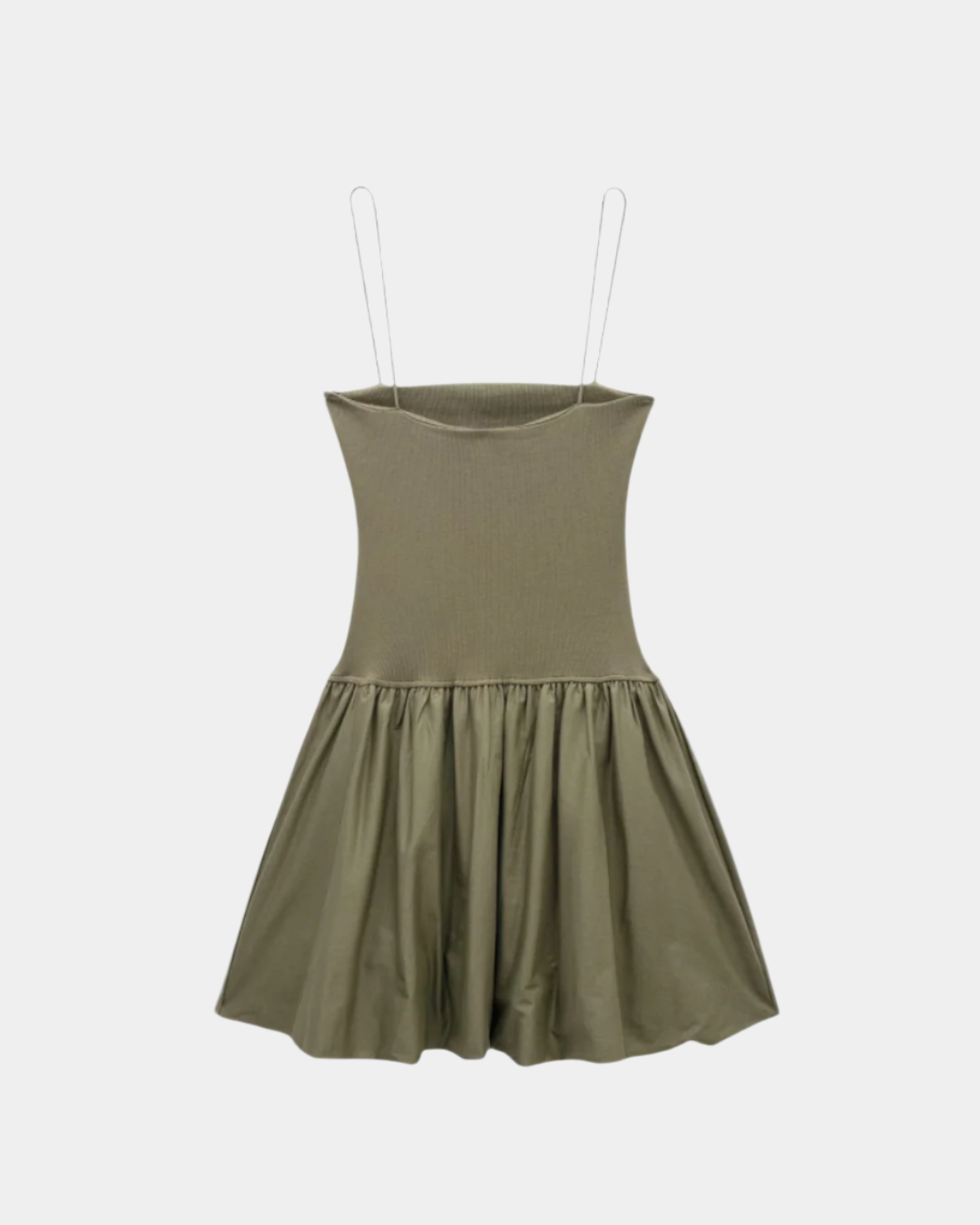 RUCHED BUST FLARE MINI DRESS