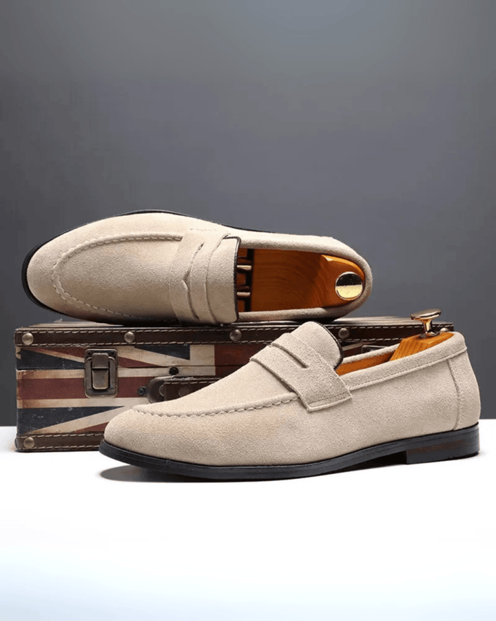 Sommer-Loafers aus Wildleder
