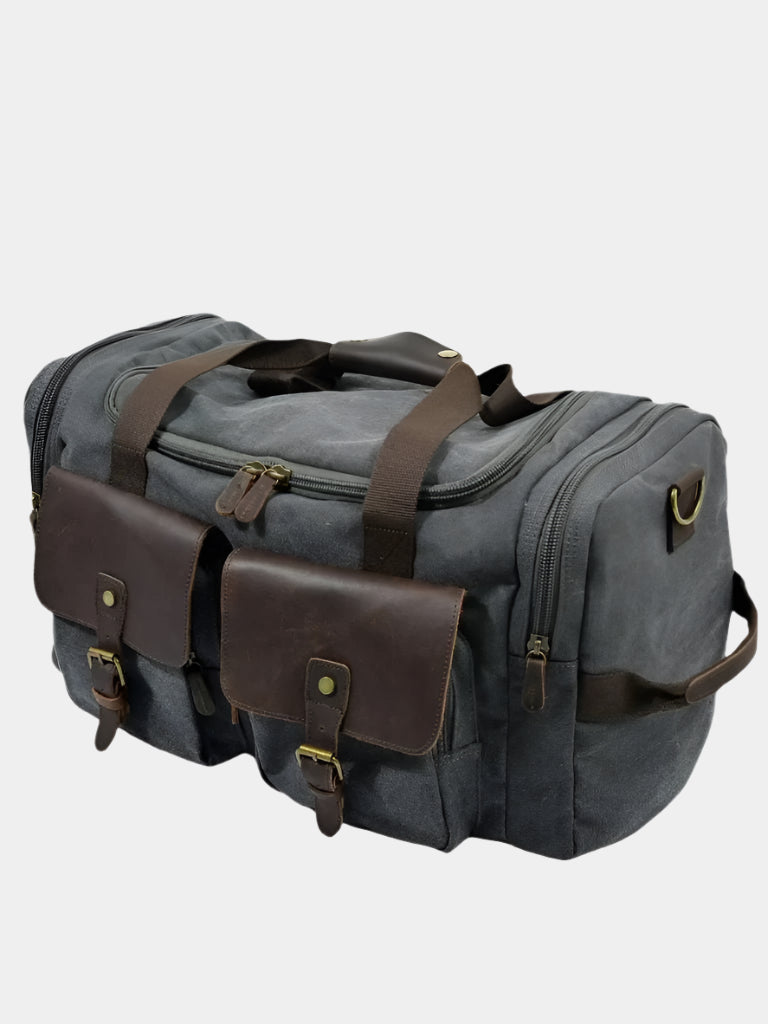 VINTAGE CANVAS TRAVEL DUFFEL