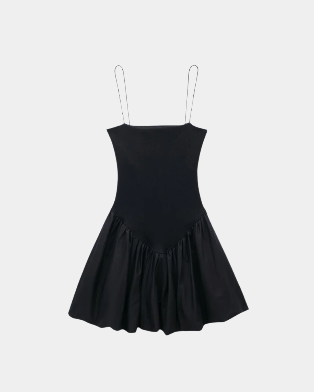 RUCHED BUST FLARE MINI DRESS