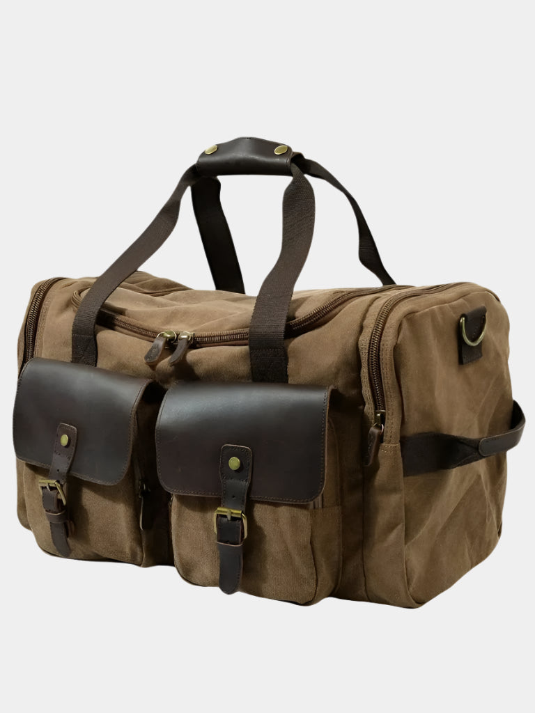 VINTAGE CANVAS TRAVEL DUFFEL