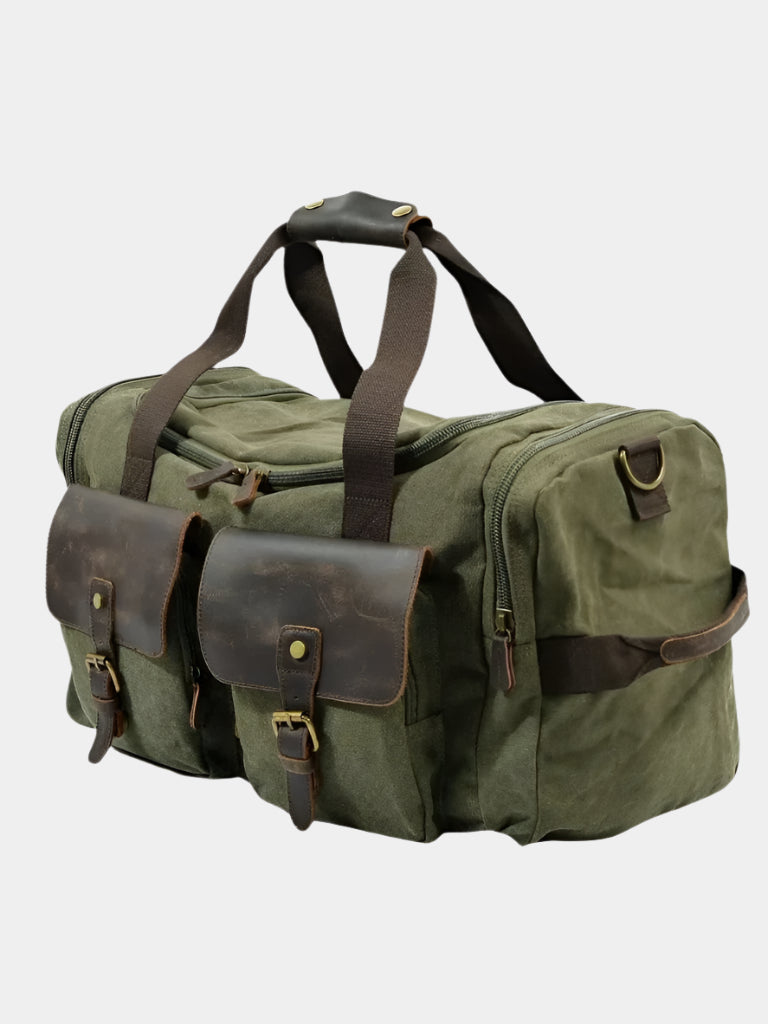 VINTAGE CANVAS TRAVEL DUFFEL