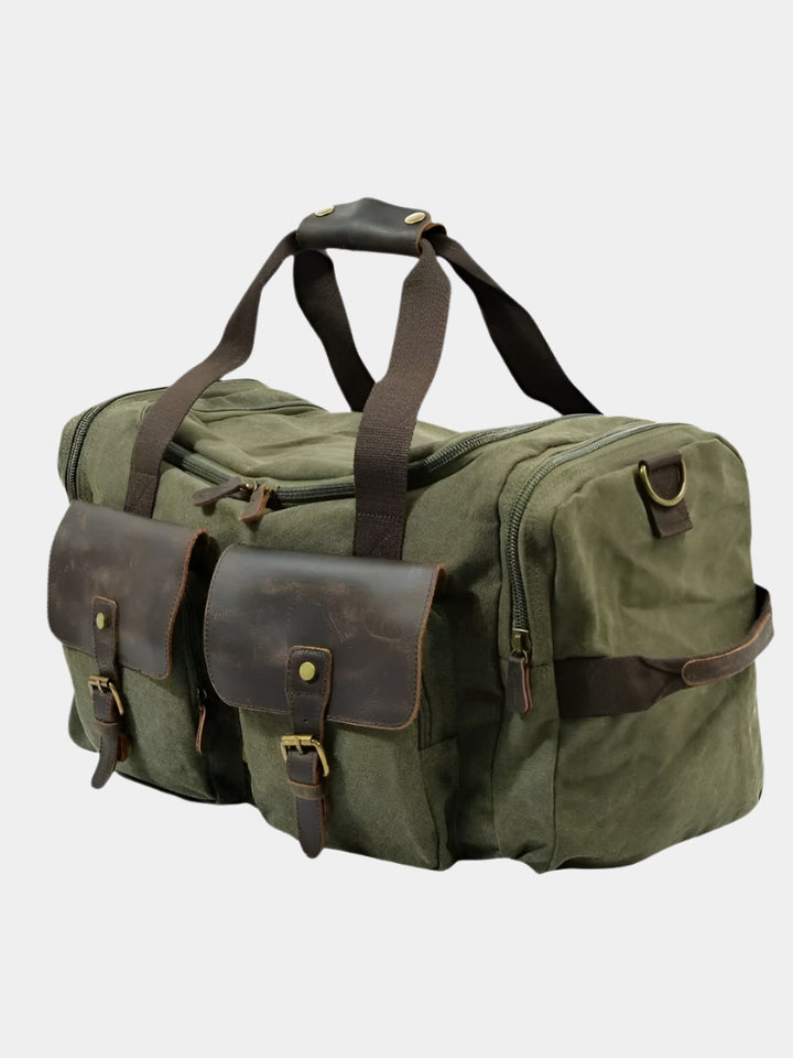 VINTAGE CANVAS TRAVEL DUFFEL