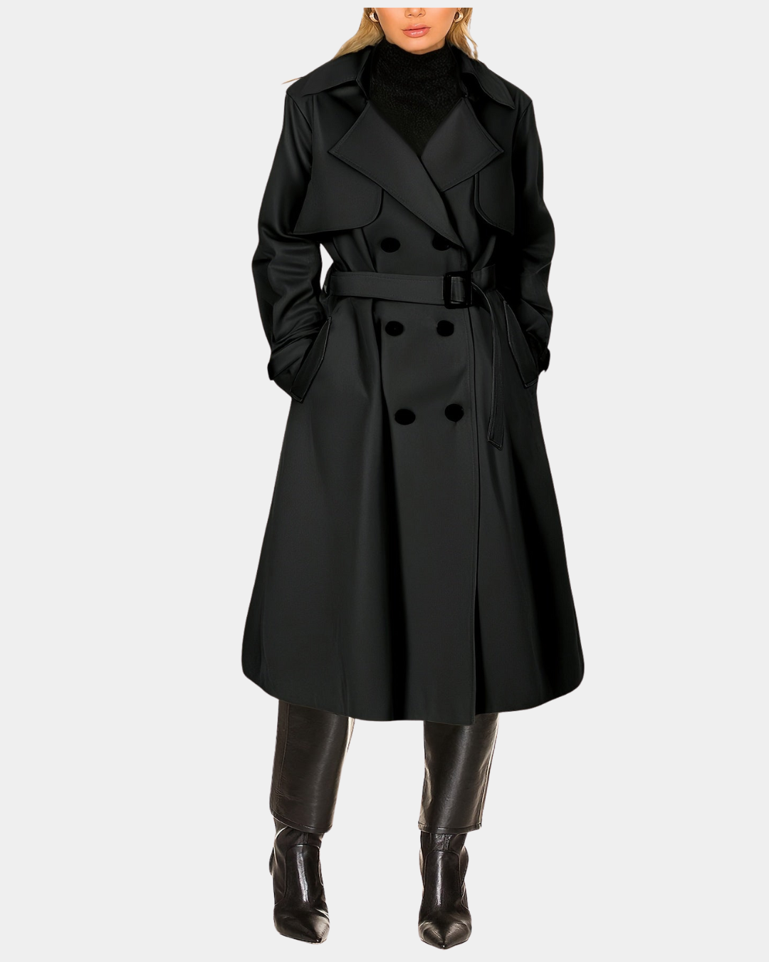 CLASSIC DOUBLE-BREASTED TRENCH COAT