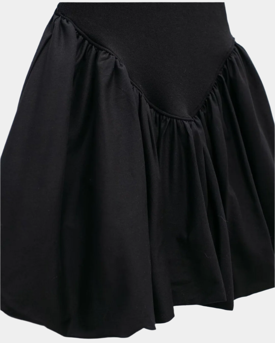 RUCHED BUST FLARE MINI DRESS