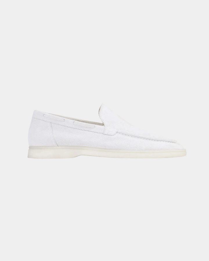 SANTORINI WEISS WILDLEDER LOAFERS