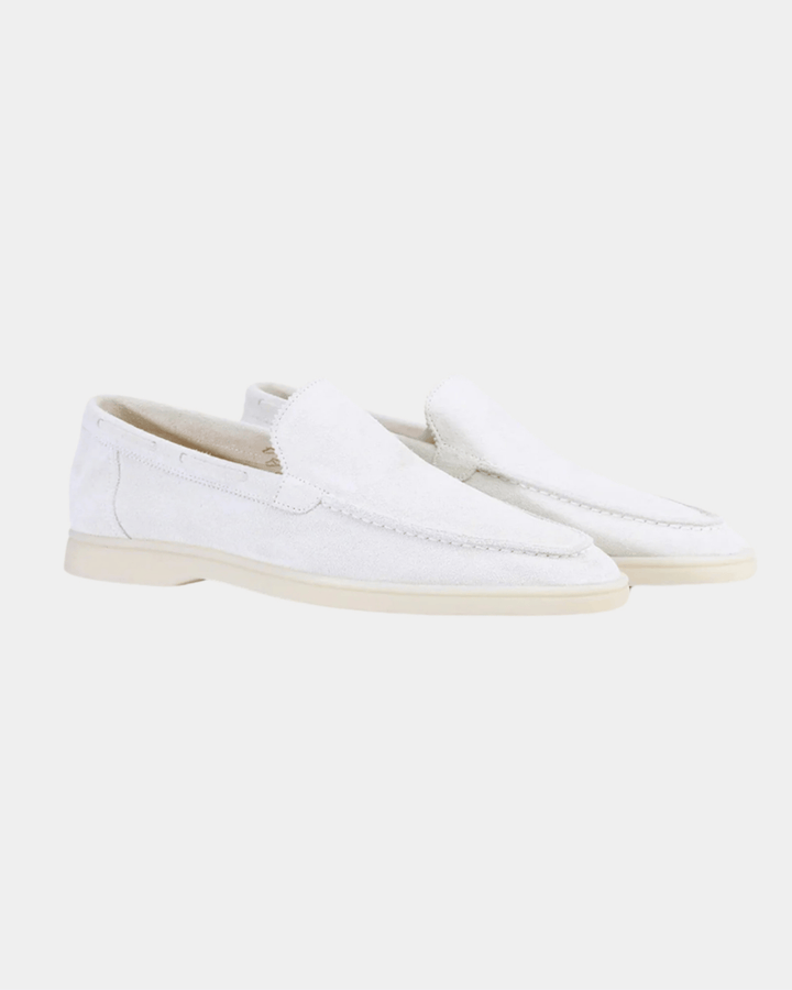 SANTORINI WEISS WILDLEDER LOAFERS
