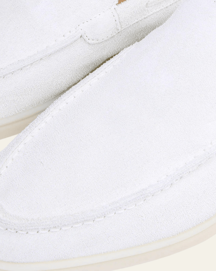 SANTORINI WEISS WILDLEDER LOAFERS