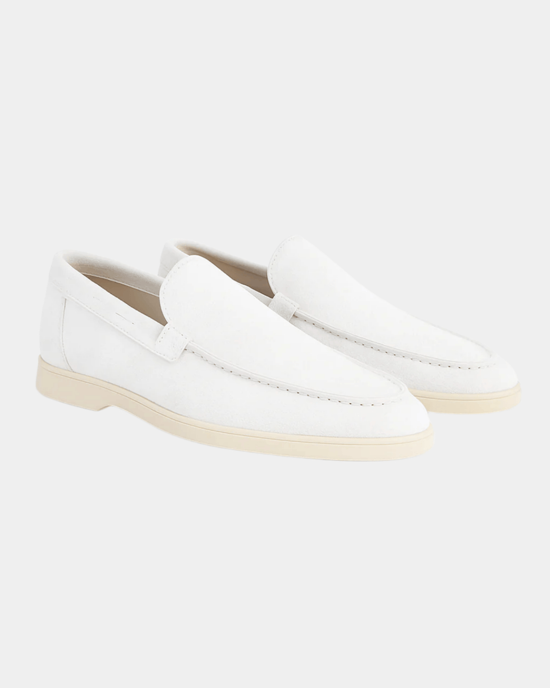 SANTORINI WEISS WILDLEDER LOAFERS