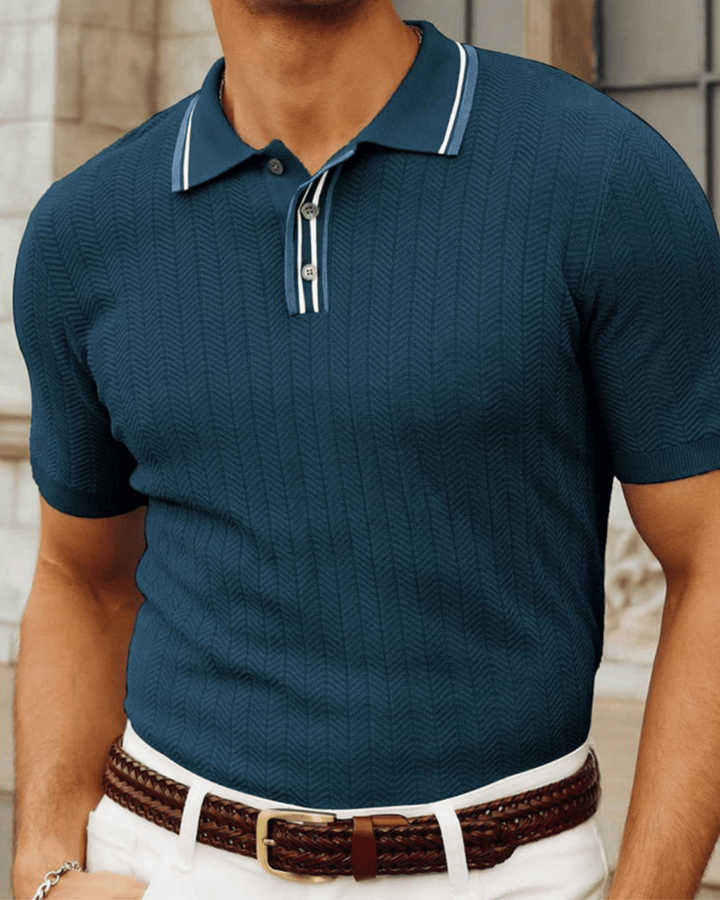 POLO MIT KLASSISCHEM BESATZ AUS STRICK