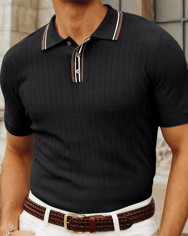 POLO MIT KLASSISCHEM BESATZ AUS STRICK