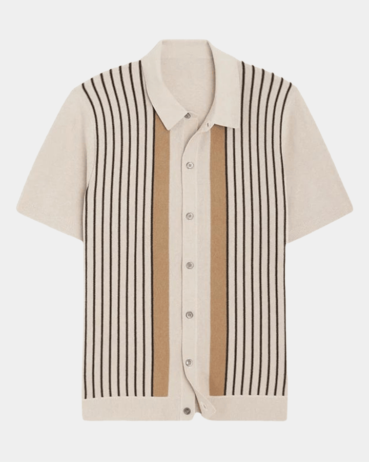 GESTREIFTES RETRO-STRICKHEMD