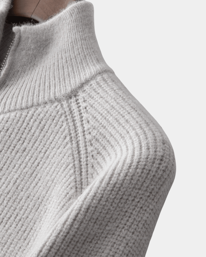 URBAN TEXTURED ZIP SWEATER
