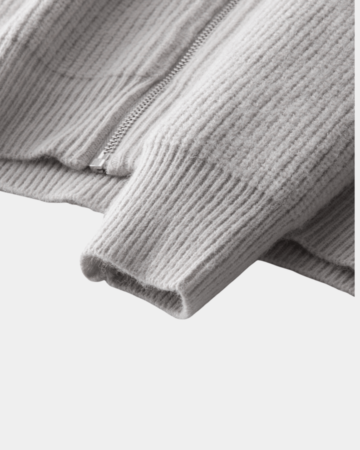 URBAN TEXTURED ZIP SWEATER