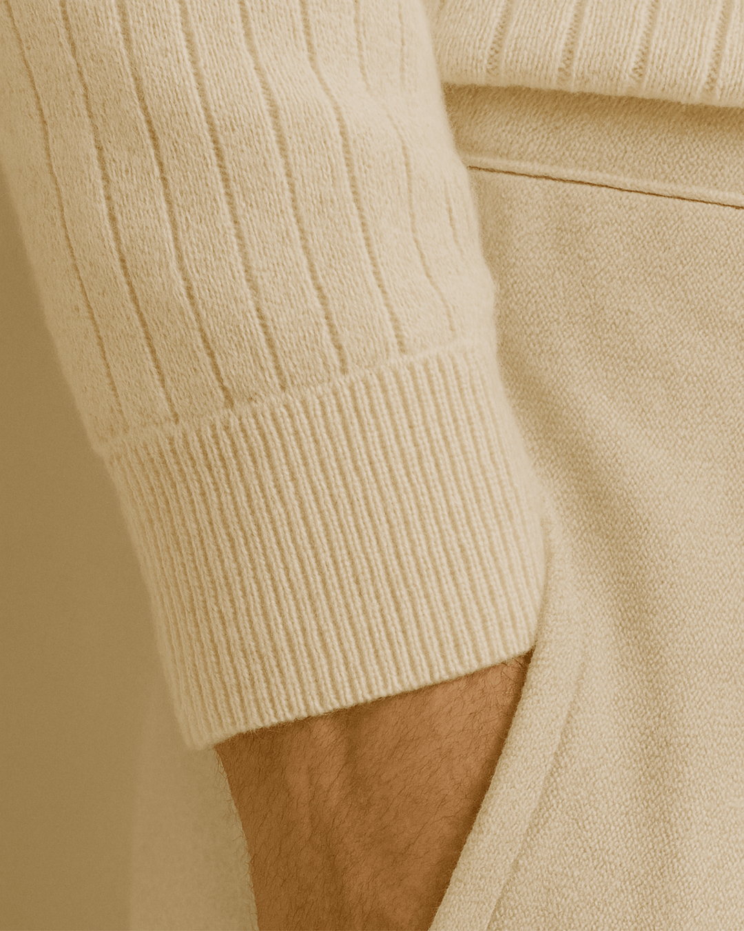 ELEGANT RIBBED LONG SLEEVE POLO