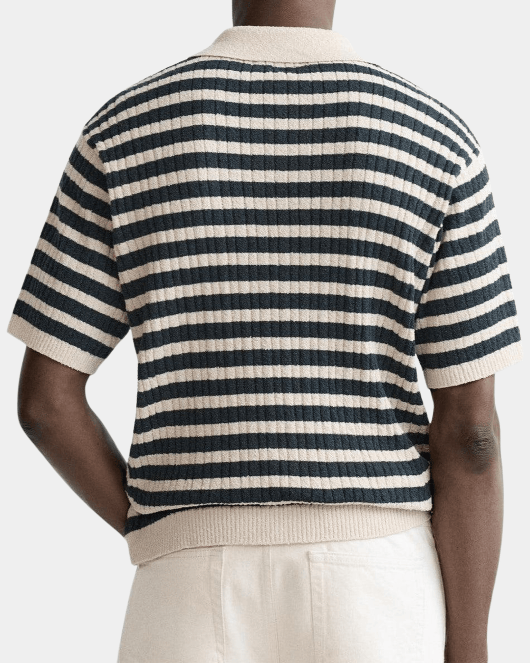STRIPED VINTAGE KNIT POLO