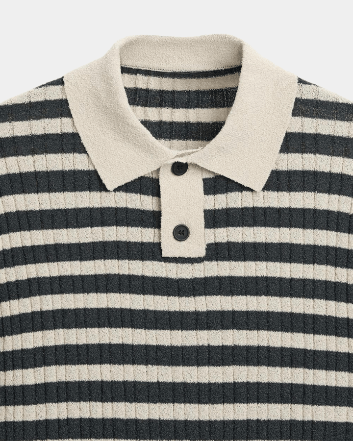 STRIPED VINTAGE KNIT POLO