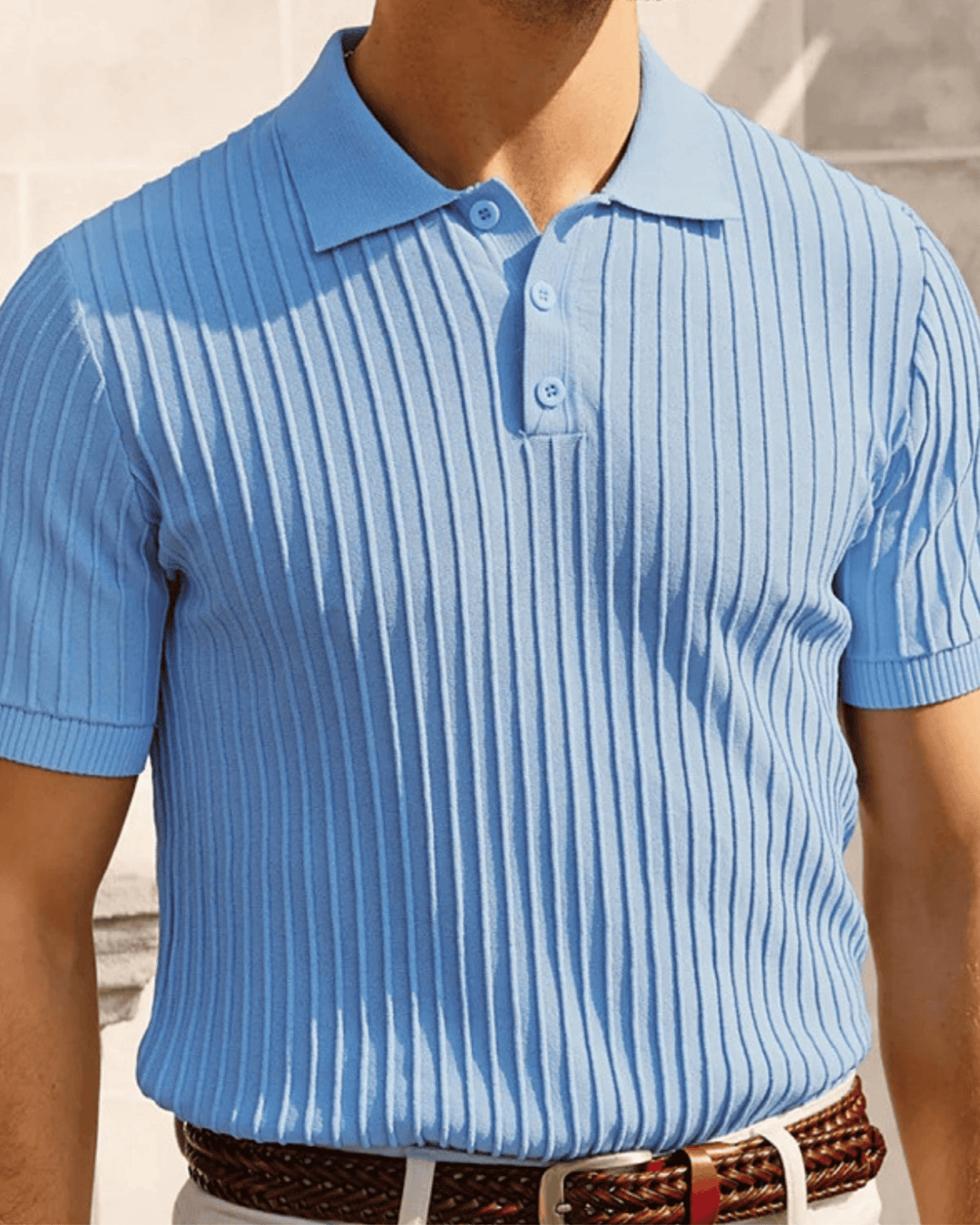 PASTELLFARBENES RIPPENSTRICK-POLO