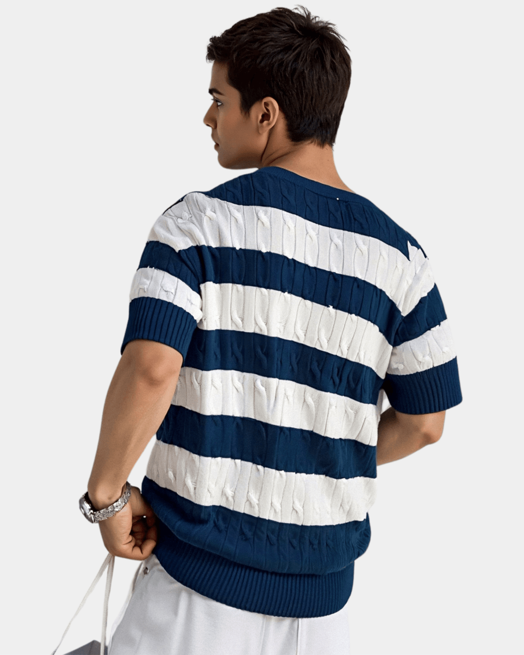 MODERNES GESTREIFTES TEXTUR-T-SHIRT