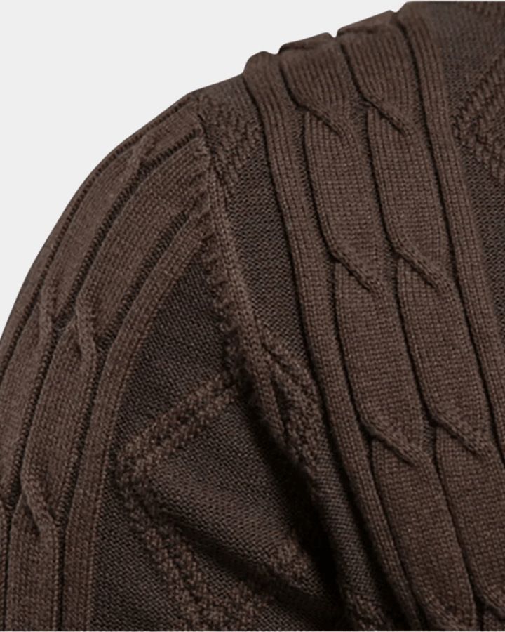TEXTURED CLASSIC KNIT CARDIGAN