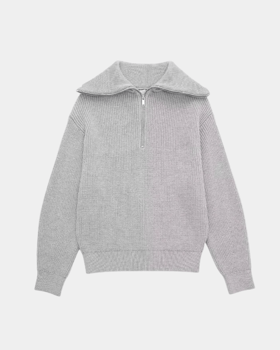 MARITIM GESTREIFTER PULLOVER MIT HALBEM REISSVERSCHLUSS