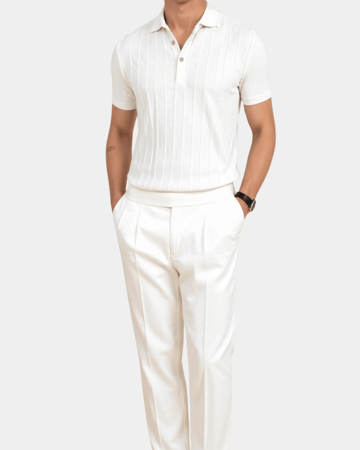 PREMIUM-POLOSHIRT MIT FALTEN