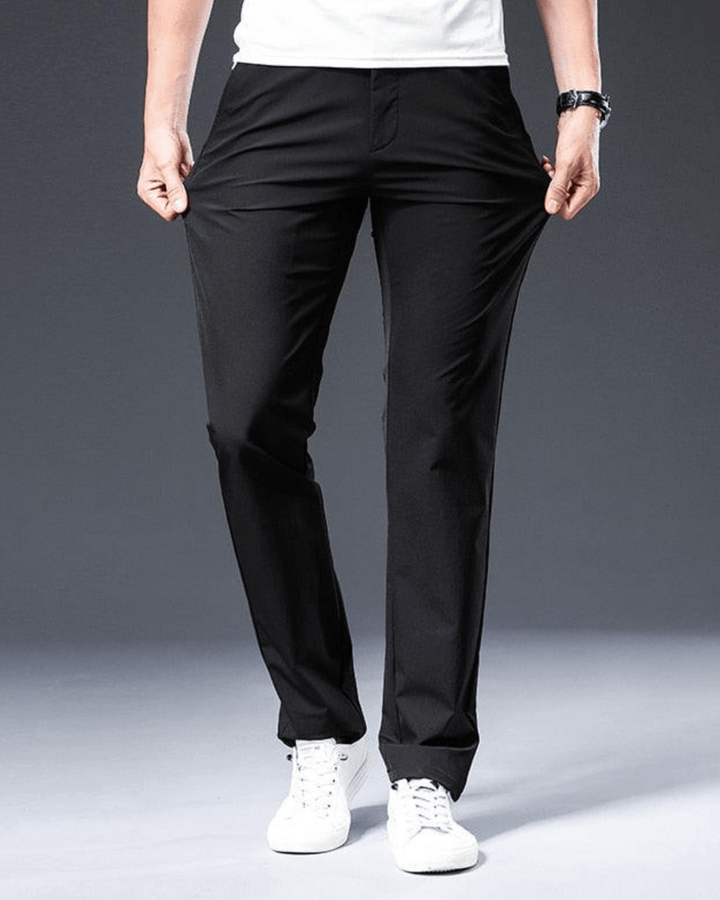 STRETCH SLIM-FIT CASUAL TROUSERS