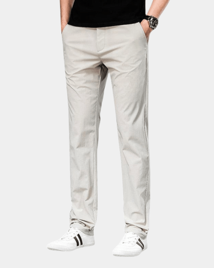 STRETCH SLIM-FIT CASUAL TROUSERS