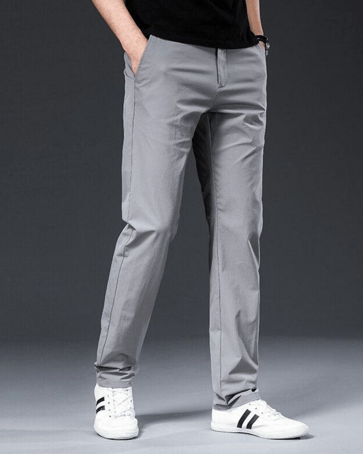 STRETCH SLIM-FIT CASUAL TROUSERS